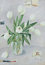 A 49, Spring Impression White Tulips, 50 x 70 ohne Rahmen