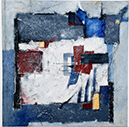 A 108, Blue Squares, 70 x 70 mit Rahmen