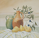 A 17, Stillife With Pears, 50 x 50 mit Rahmen